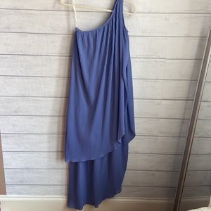 Joy Stevens Vintage Lavender One Shoulder Pleated Dress